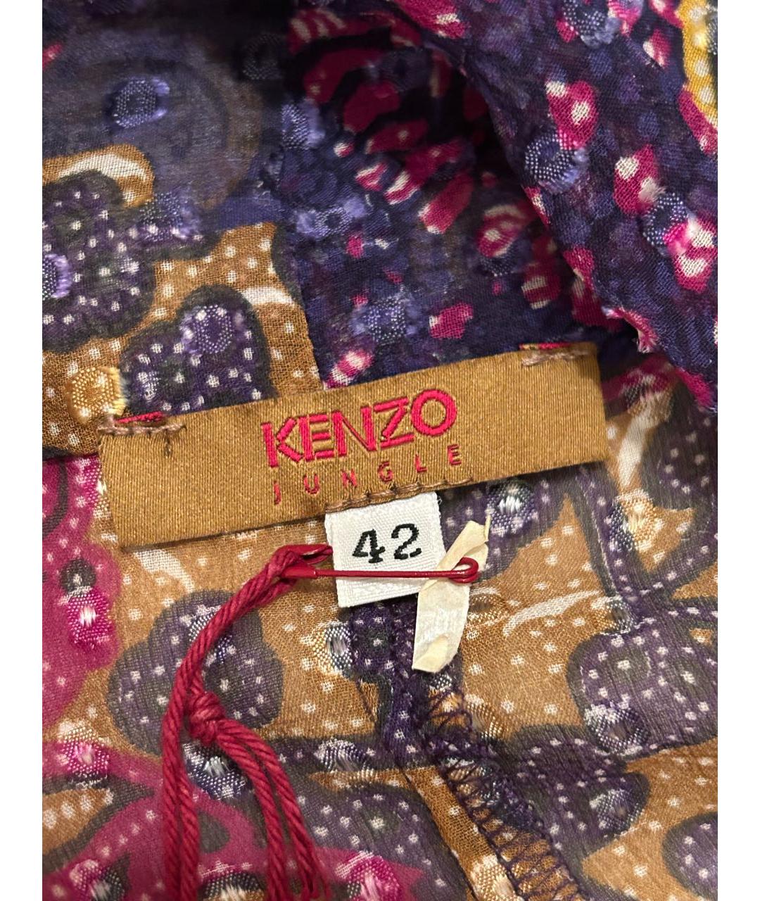 KENZO Мульти шелковая блузы, фото 6