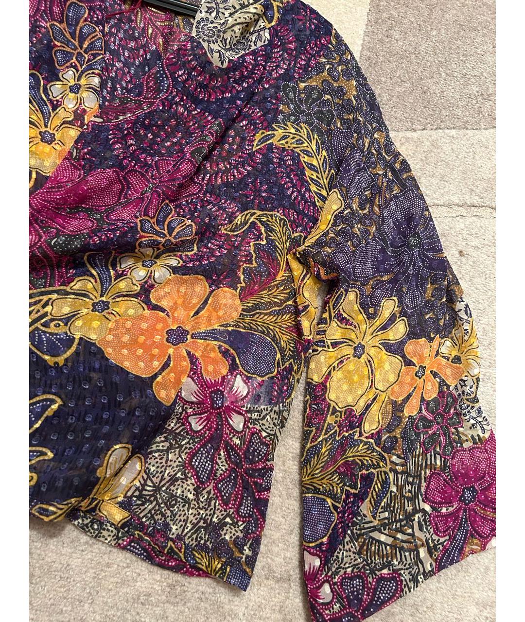 KENZO Мульти шелковая блузы, фото 4