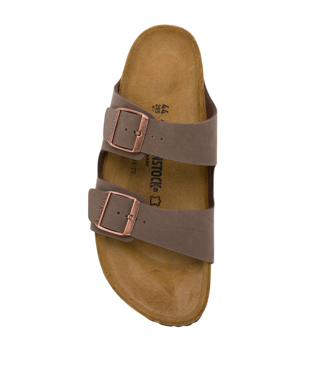 BIRKENSTOCK Коричневые кожаные босоножки, фото 4