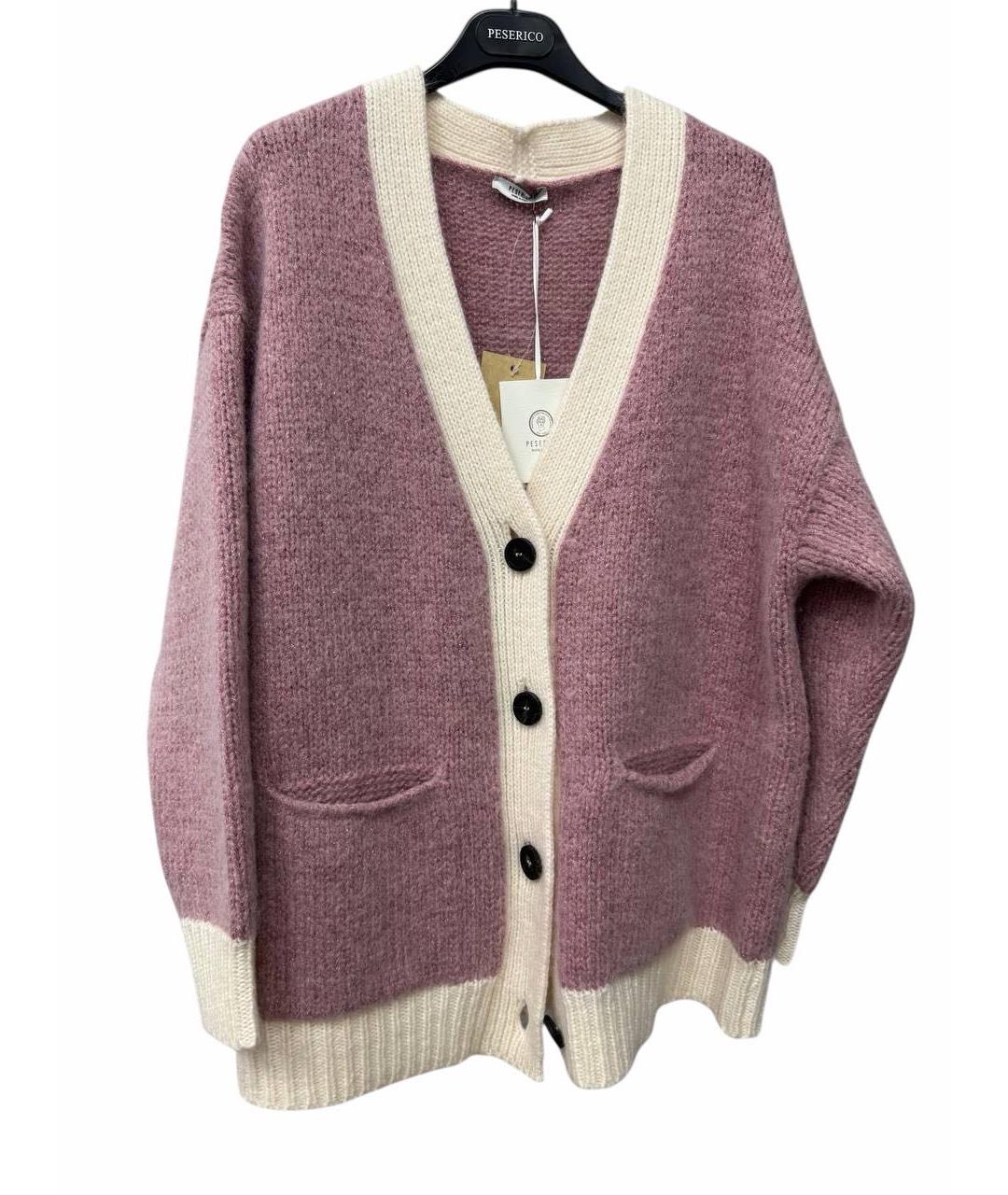 PESERICO Розовый кардиган, фото 1
