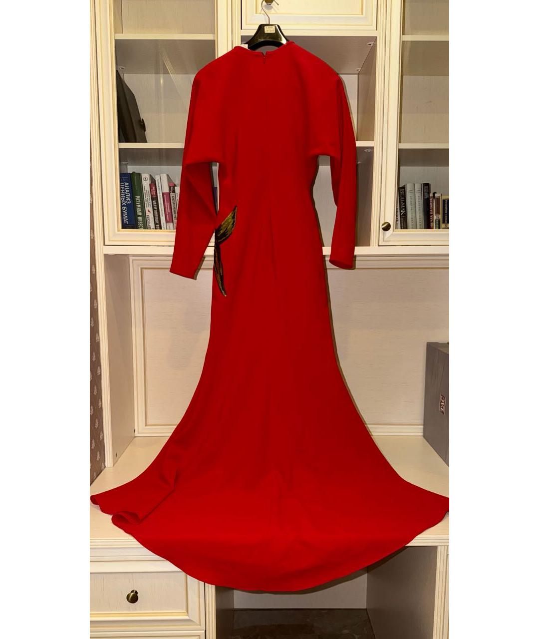 COSTARELLOS Красное полиэстеровое вечернее платье, фото 2