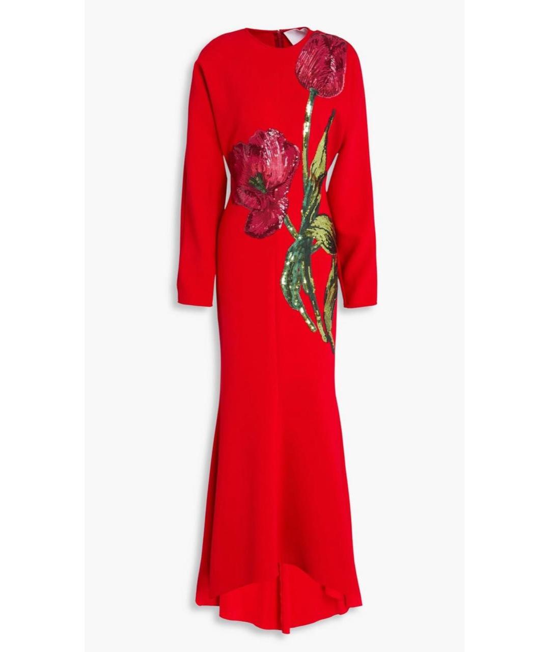 COSTARELLOS Красное полиэстеровое вечернее платье, фото 5