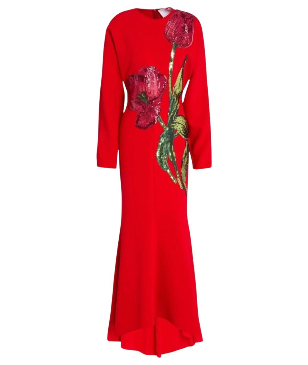 COSTARELLOS Красное полиэстеровое вечернее платье, фото 1