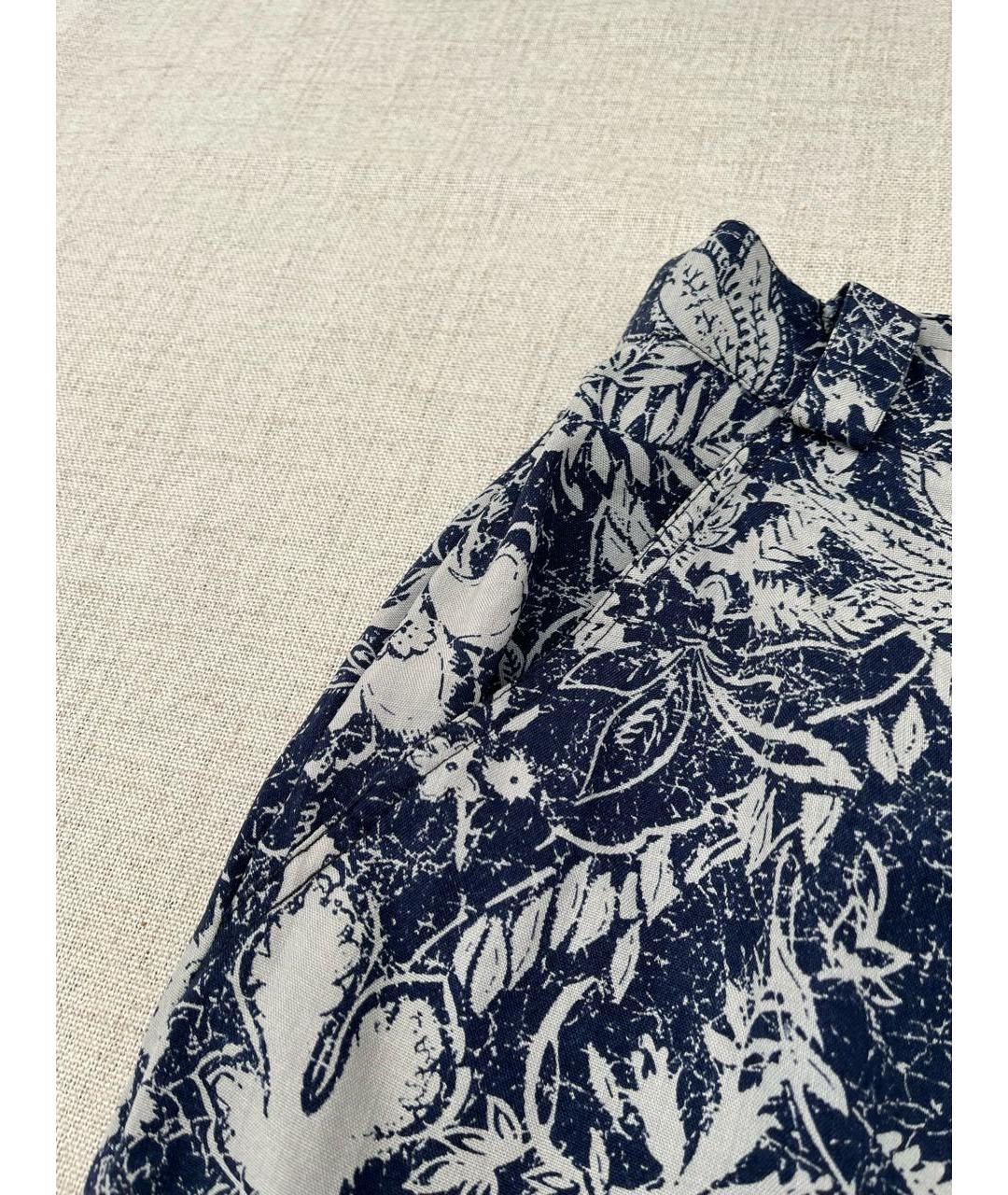 MAX MARA Синяя шерстяная юбка миди, фото 3