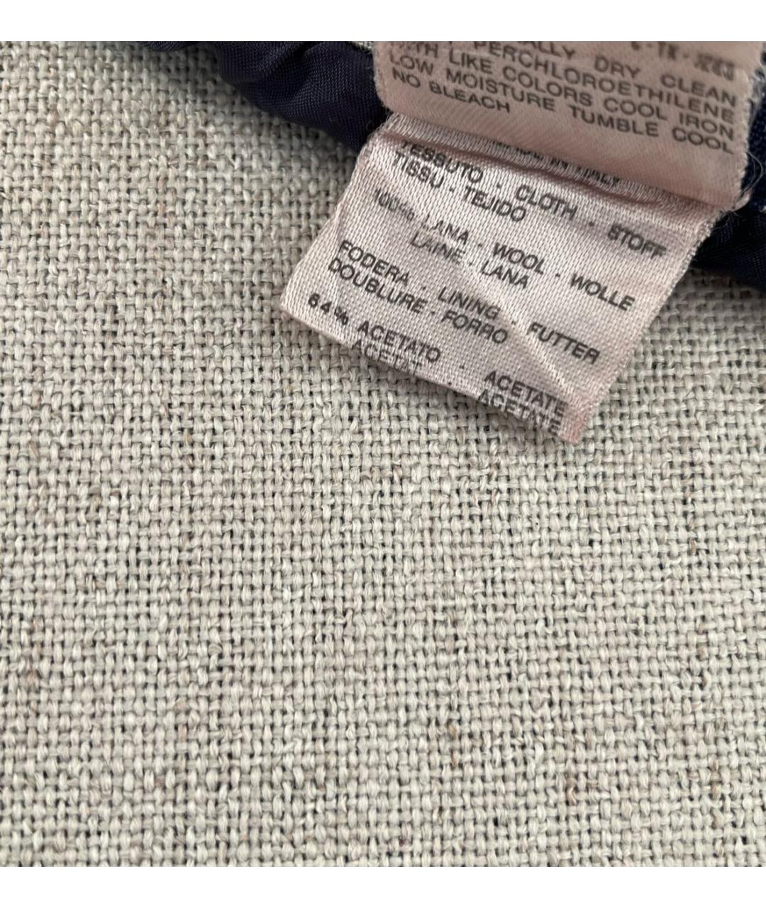 MAX MARA Синяя шерстяная юбка миди, фото 8