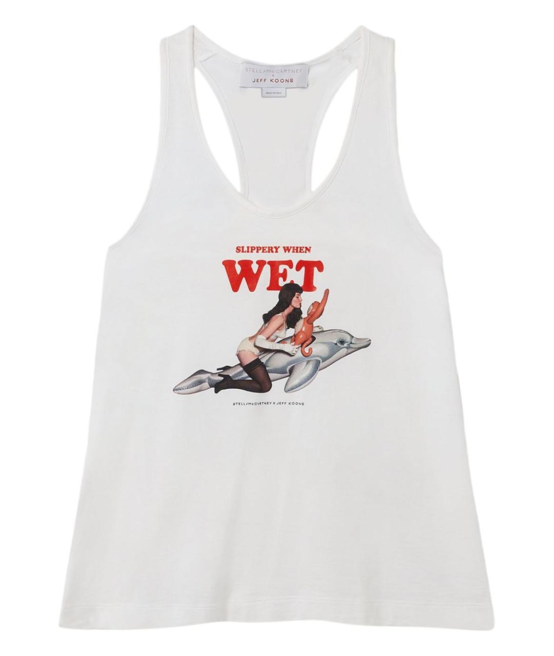 STELLA MCCARTNEY Белая хлопковая майка, фото 1