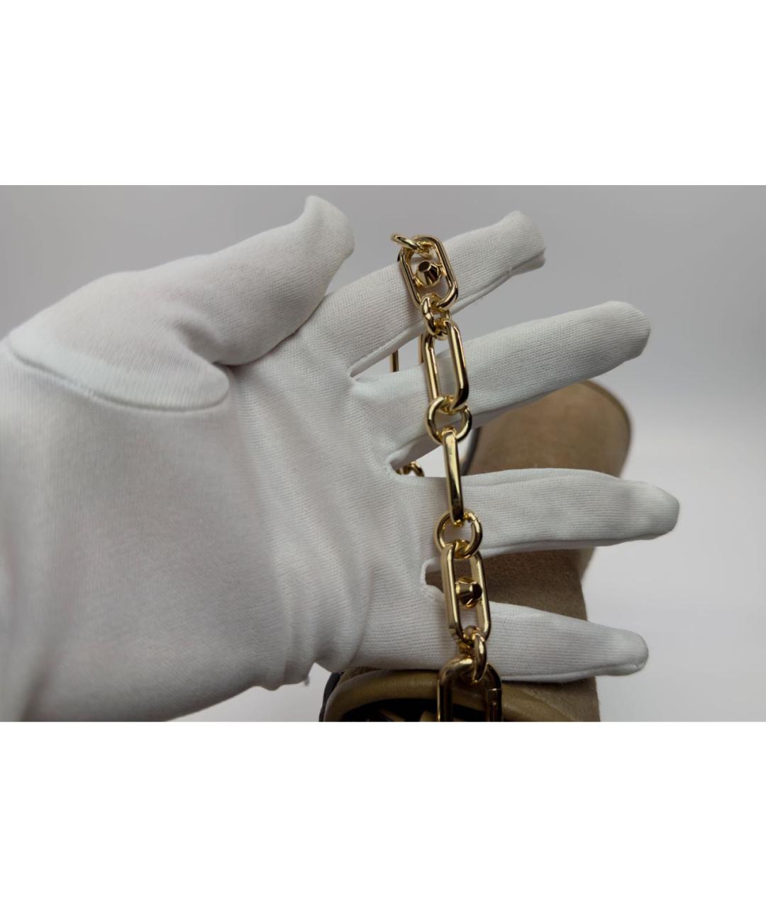 MICHAEL KORS Коричневая кожаная сумка через плечо, фото 6