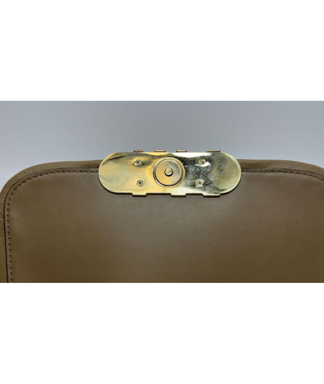 MICHAEL KORS Коричневая кожаная сумка через плечо, фото 8