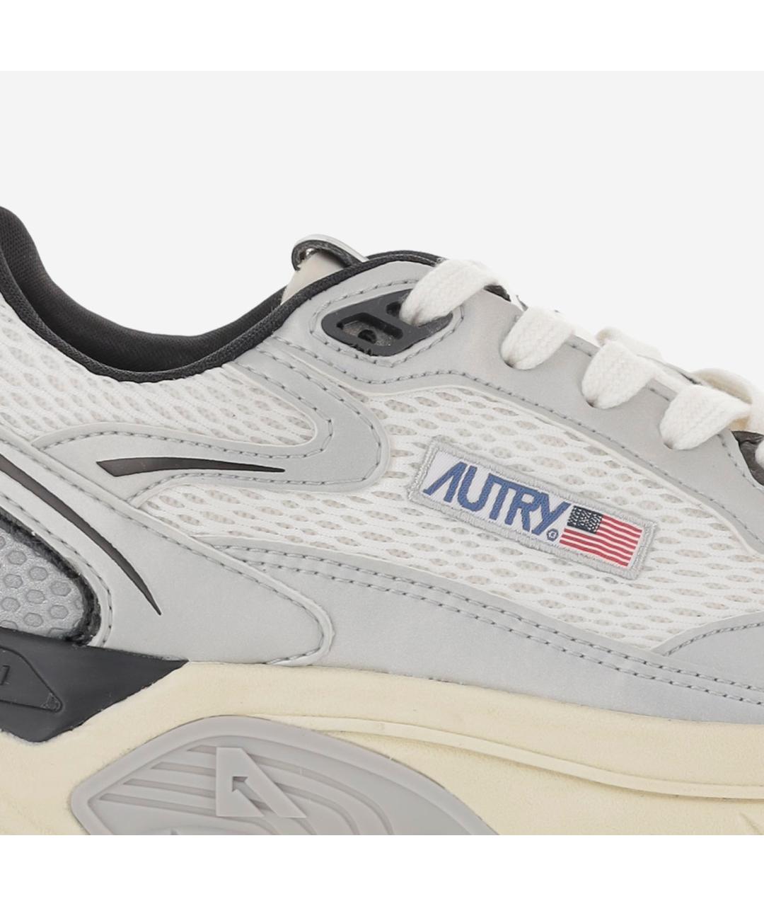 AUTRY Серебряные кроссовки из искусственной кожи, фото 5