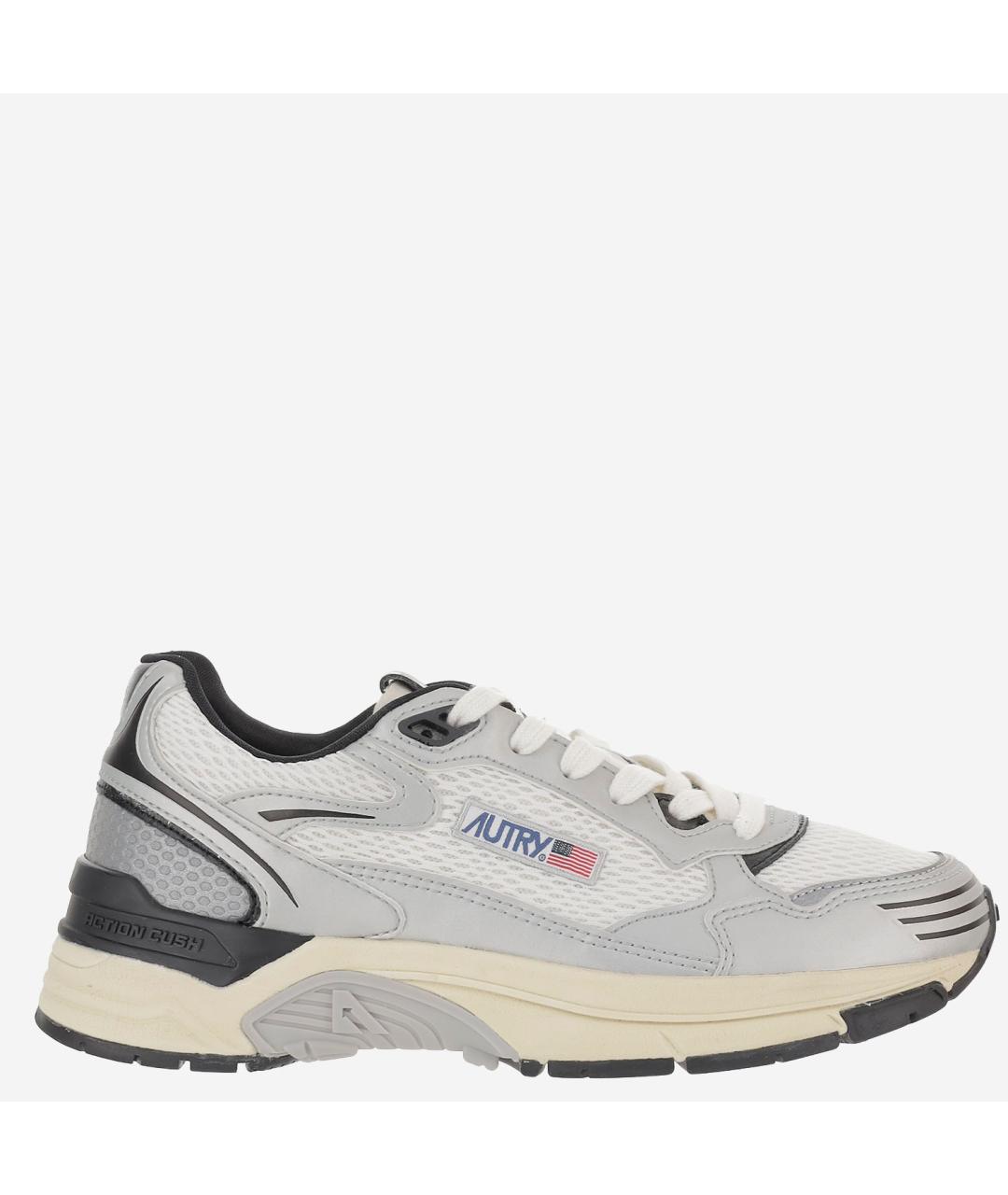 AUTRY Серебряные кроссовки из искусственной кожи, фото 6