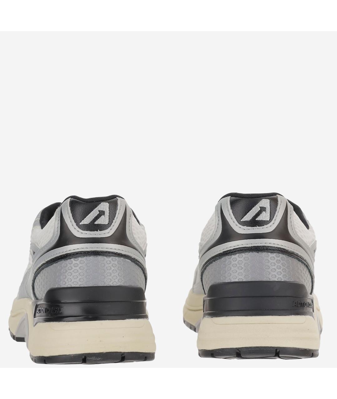 AUTRY Серебряные кроссовки из искусственной кожи, фото 3