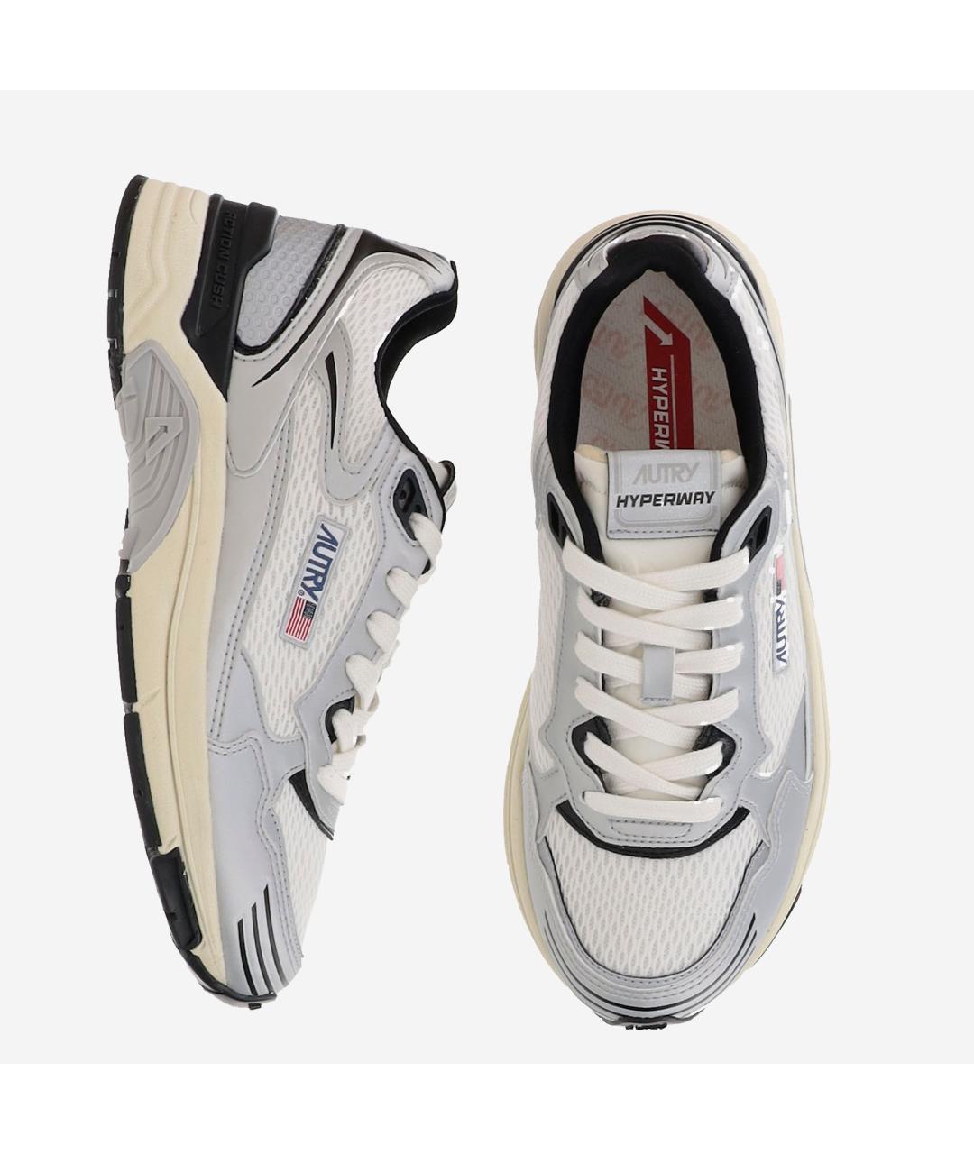 AUTRY Серебряные кроссовки из искусственной кожи, фото 4