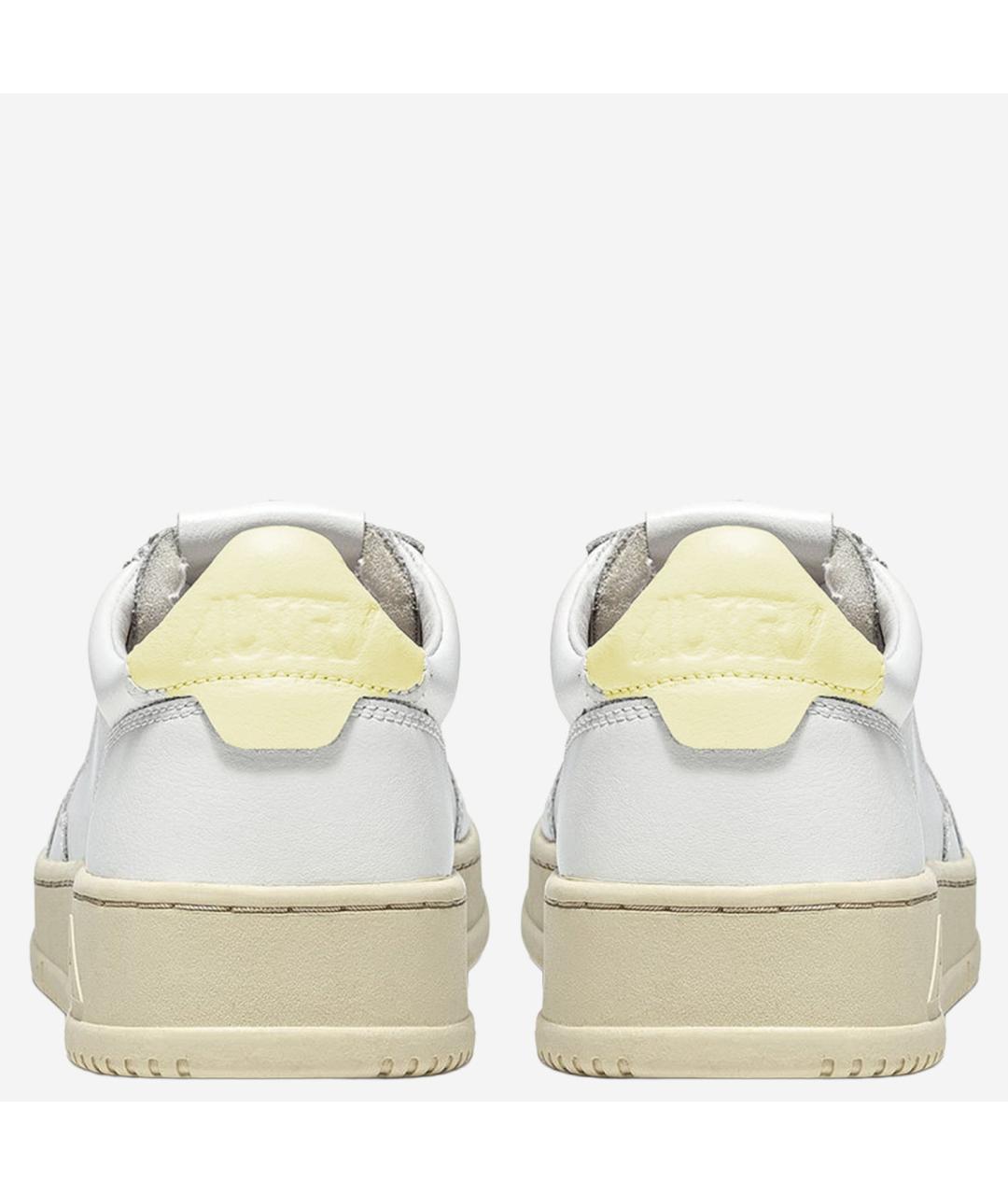 AUTRY Белые кожаные низкие кроссовки / кеды, фото 4