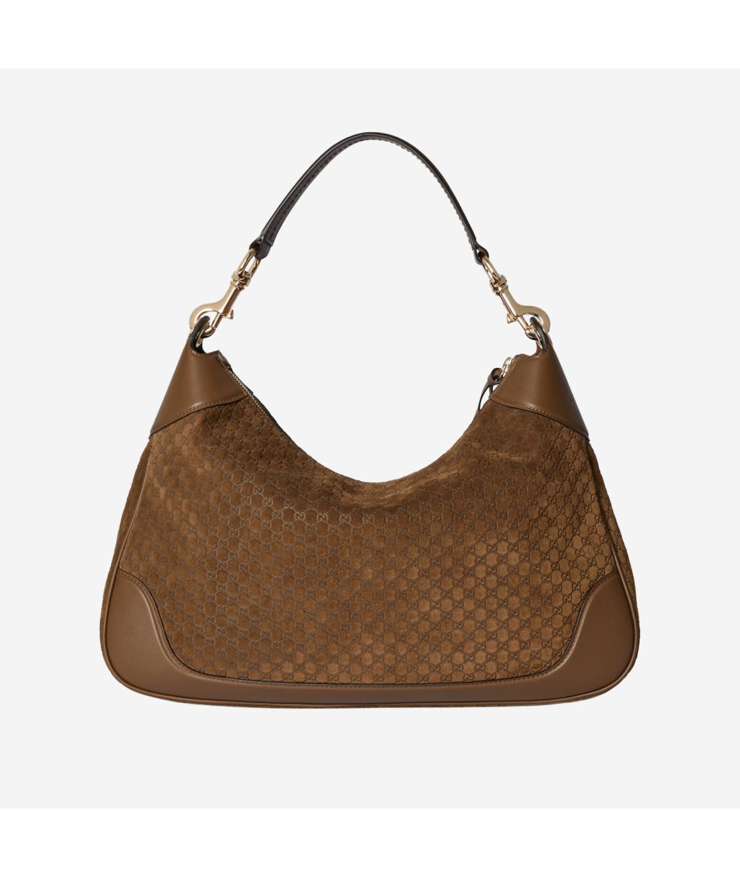 GUCCI Коричневая кожаная сумка через плечо, фото 5