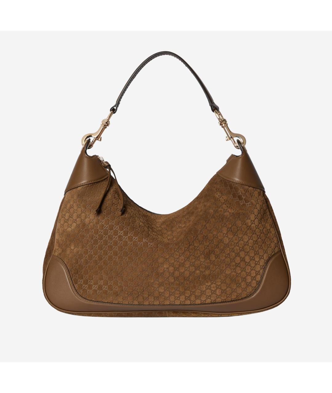 GUCCI Коричневая кожаная сумка через плечо, фото 3