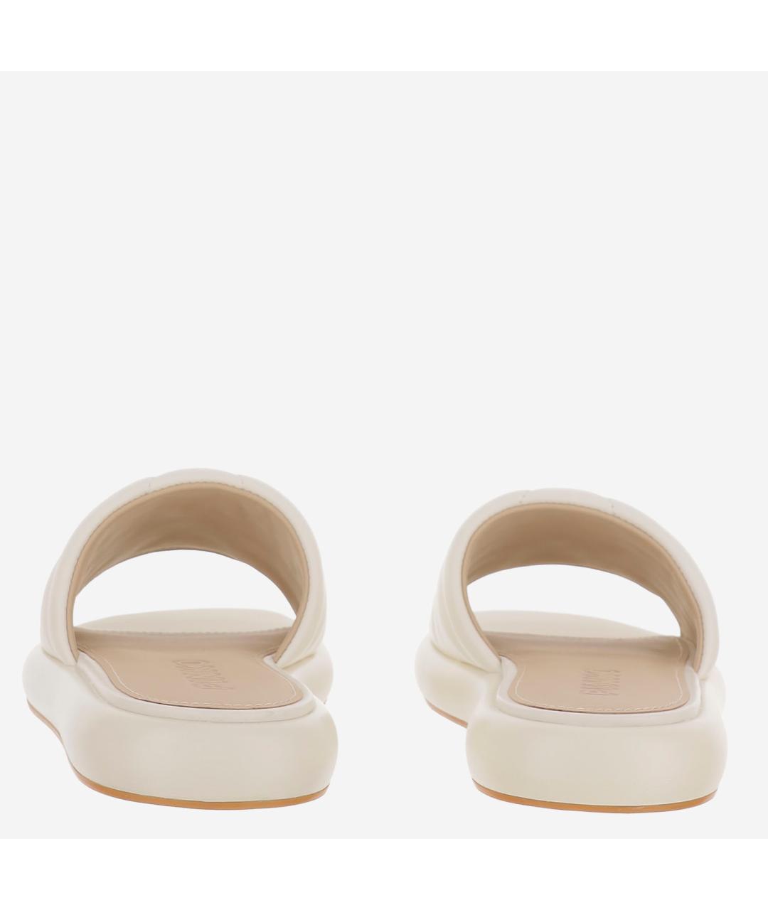 PINKO Бежевые кожаные сандалии, фото 4