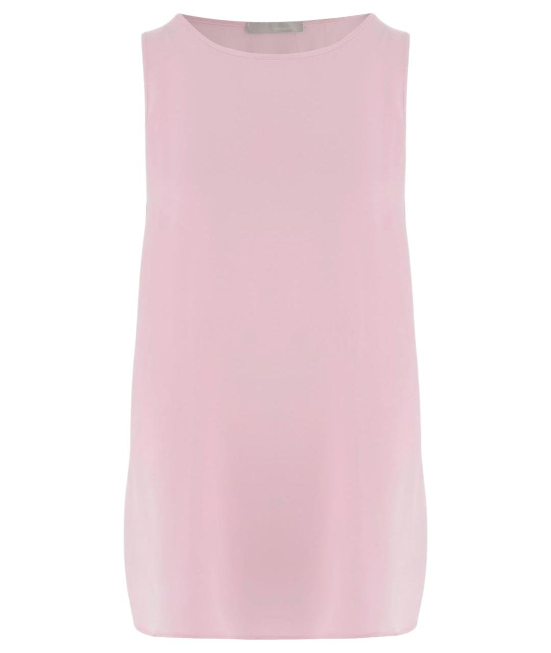 ALLUDE Розовая шелковая майка, фото 1