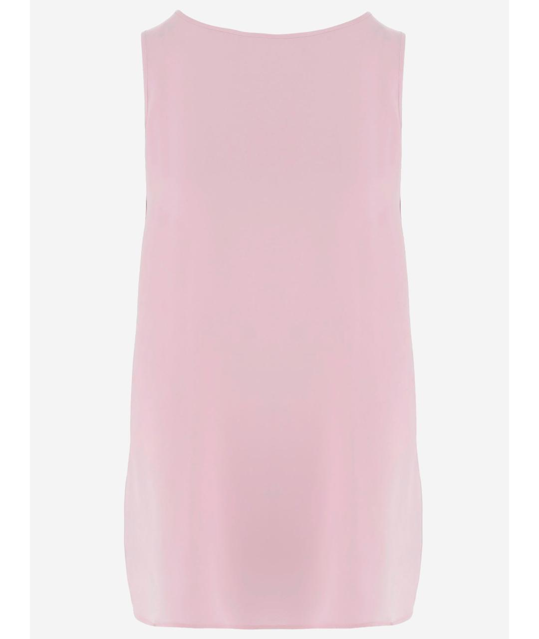 ALLUDE Розовая шелковая майка, фото 2