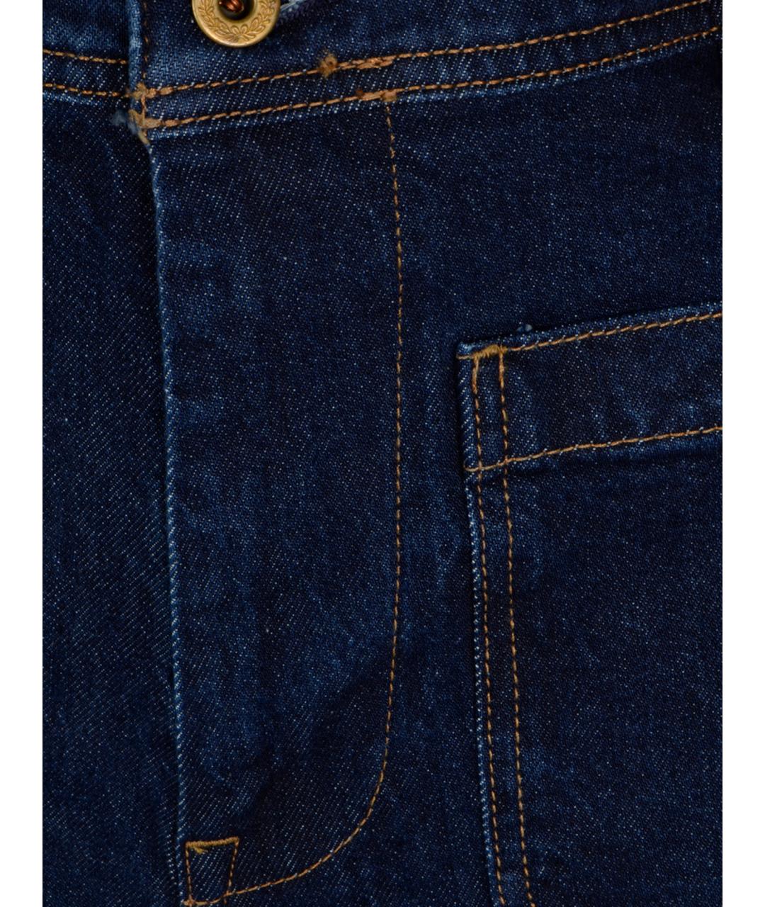 POLO RALPH LAUREN Синие хлопковые прямые джинсы, фото 3