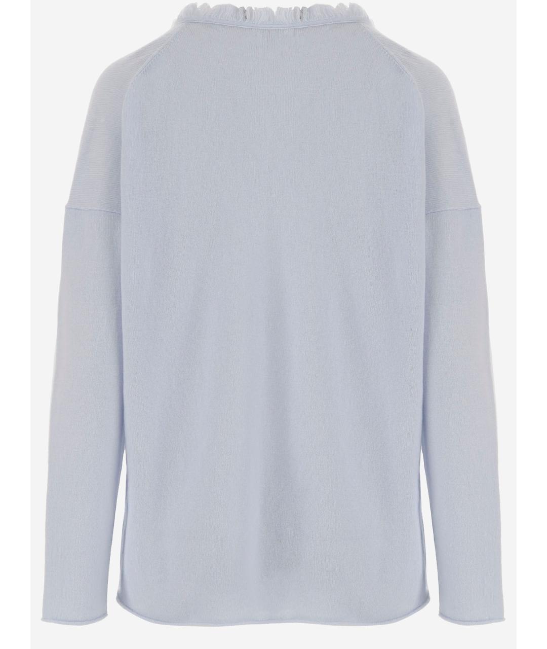 ALLUDE Голубой шерстяной джемпер / свитер, фото 2