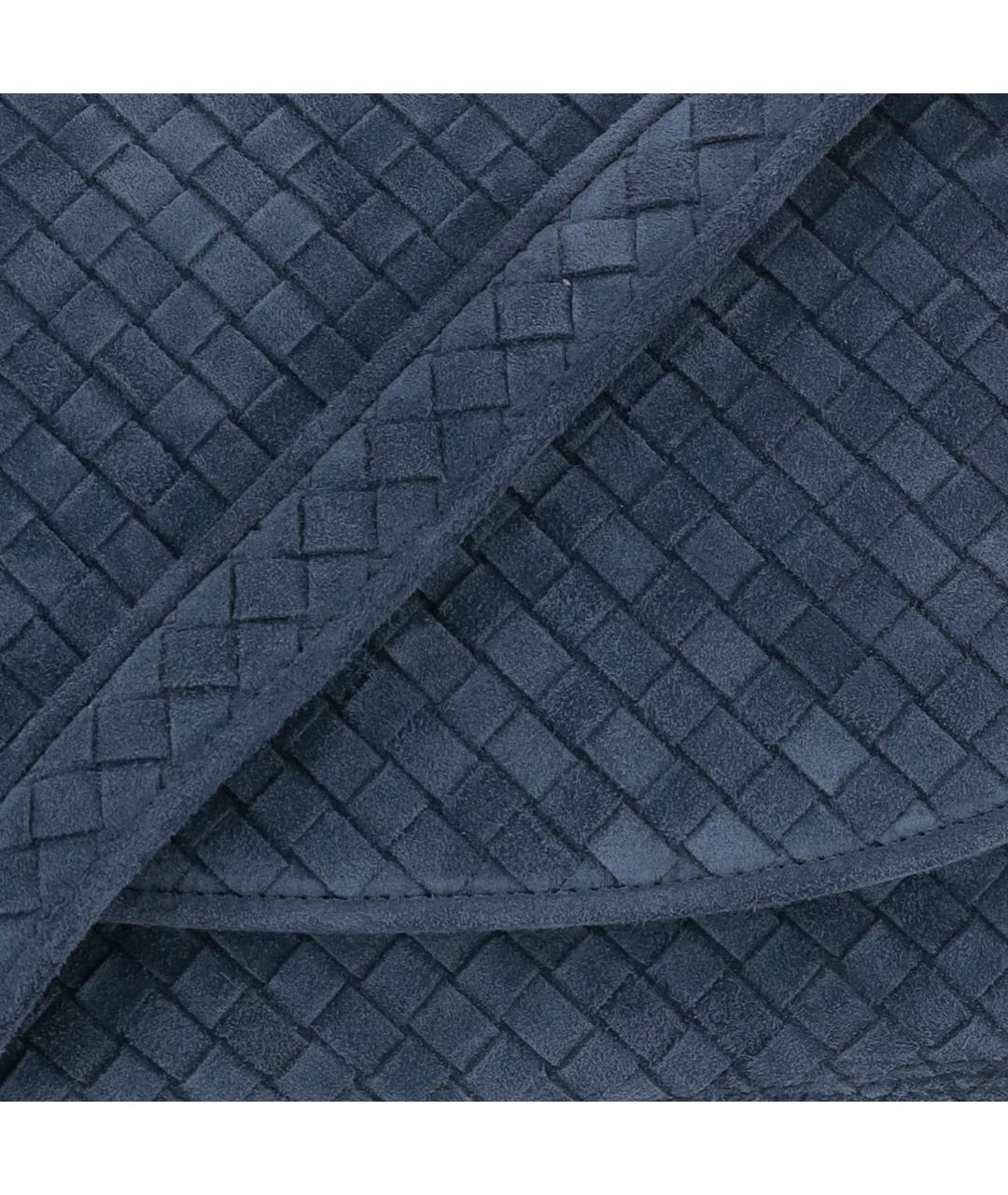 BOTTEGA VENETA Синяя кожаная сумка тоут, фото 4