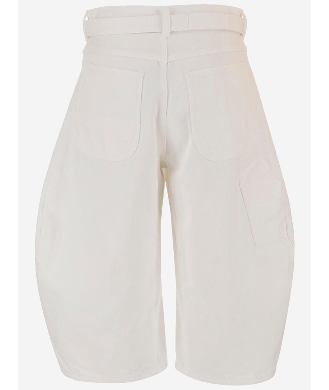 SACAI Белые хлопковые бриджи, фото 2