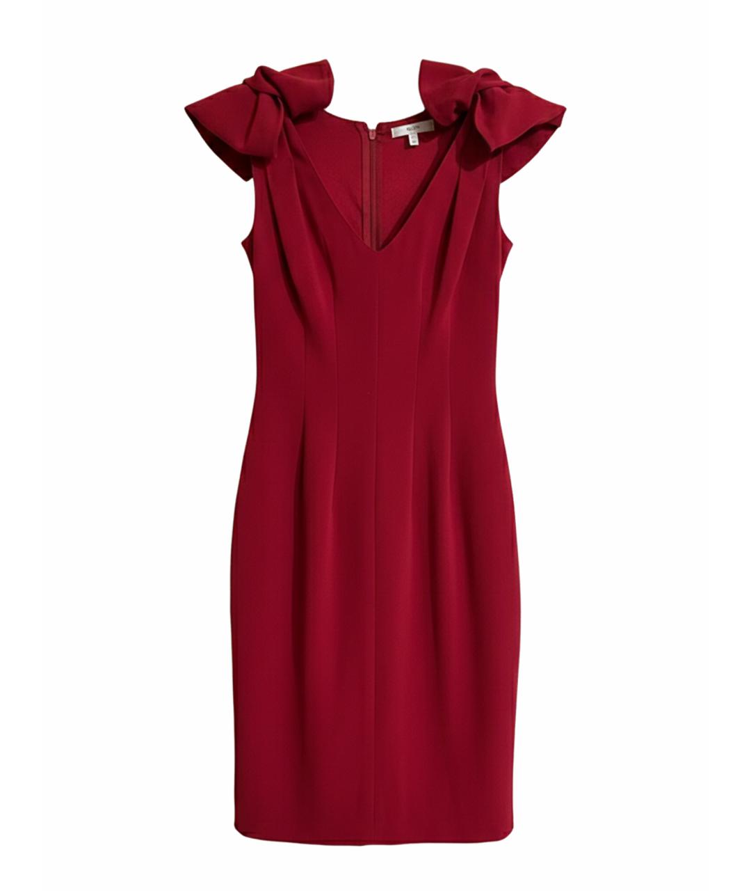 PRADA Красное ацетатное коктейльное платье, фото 1