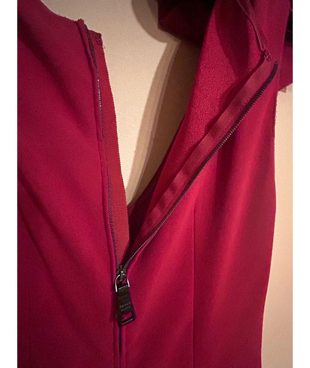 PRADA Красное ацетатное коктейльное платье, фото 7