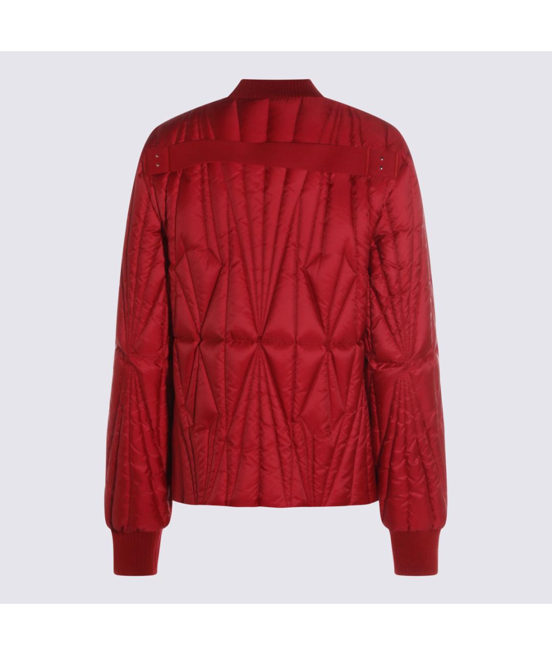 MONCLER Красная полиэстеровая куртка, фото 2