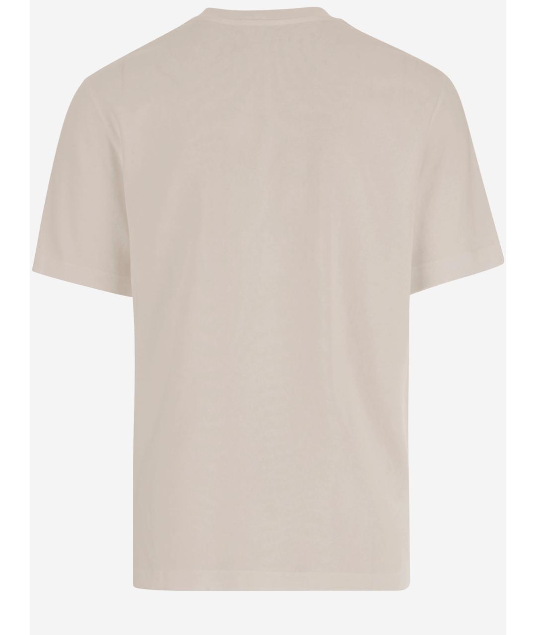 JACQUEMUS Бежевая хлопковая футболка, фото 2