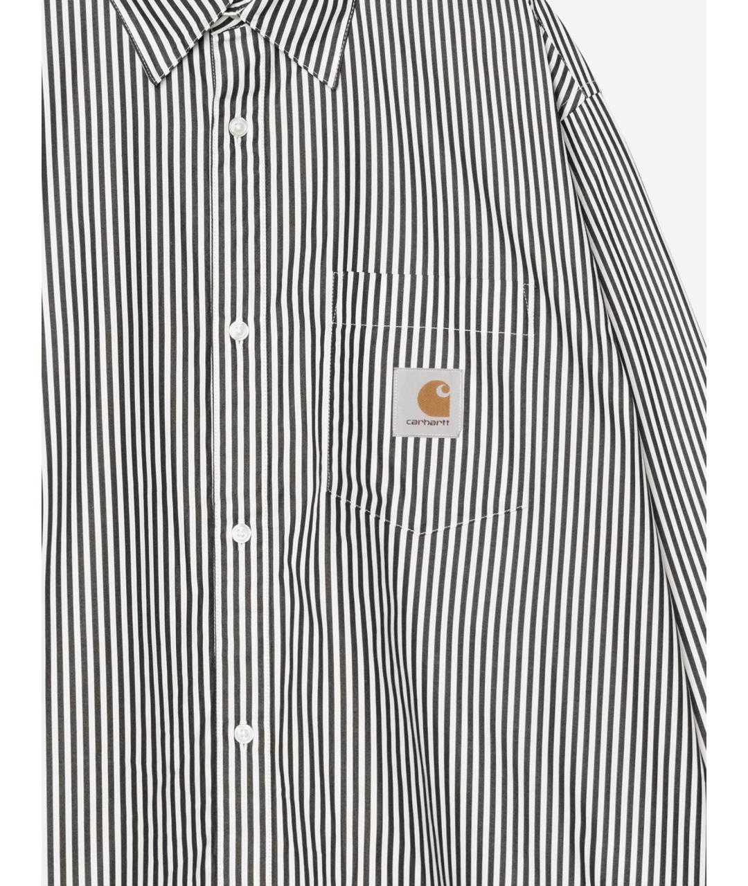 CARHARTT WIP Черная хлопковая кэжуал рубашка, фото 3