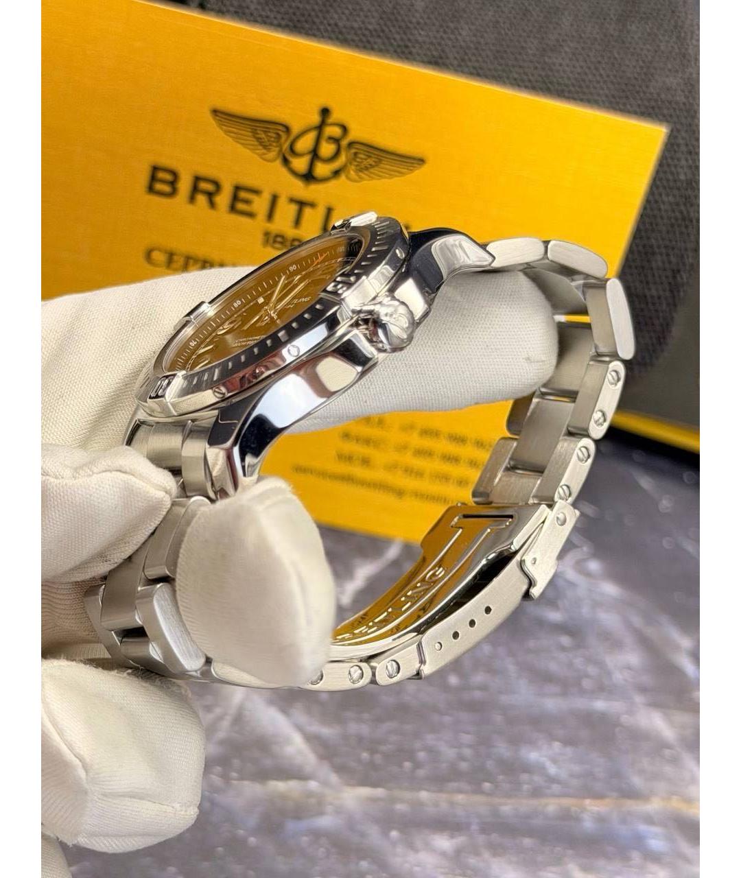 BREITLING Серые металлические часы, фото 7