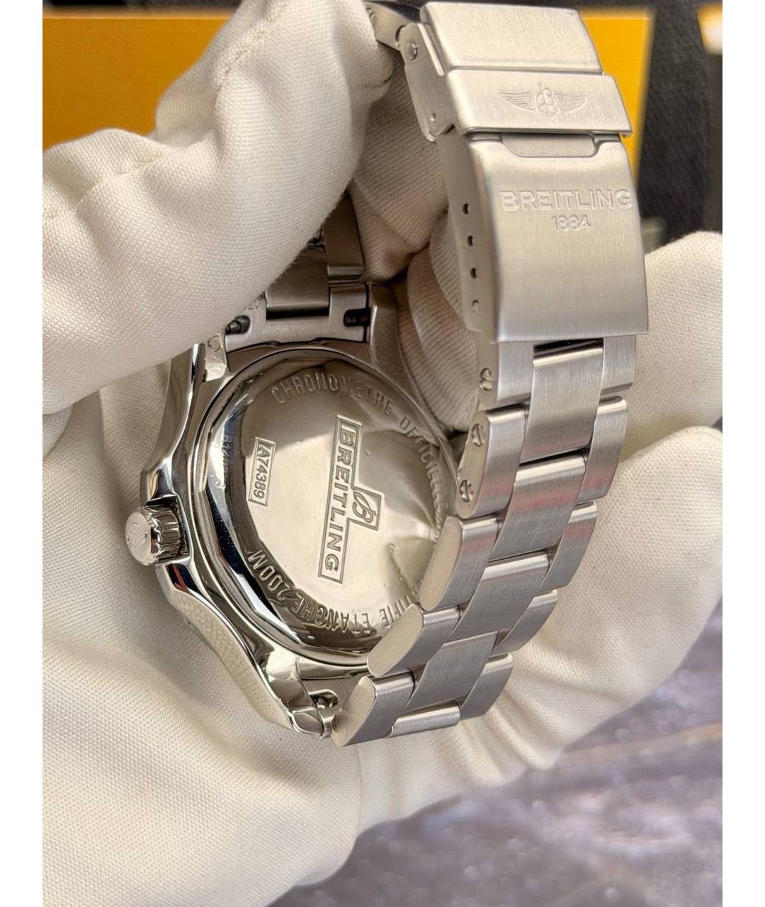 BREITLING Серые металлические часы, фото 6