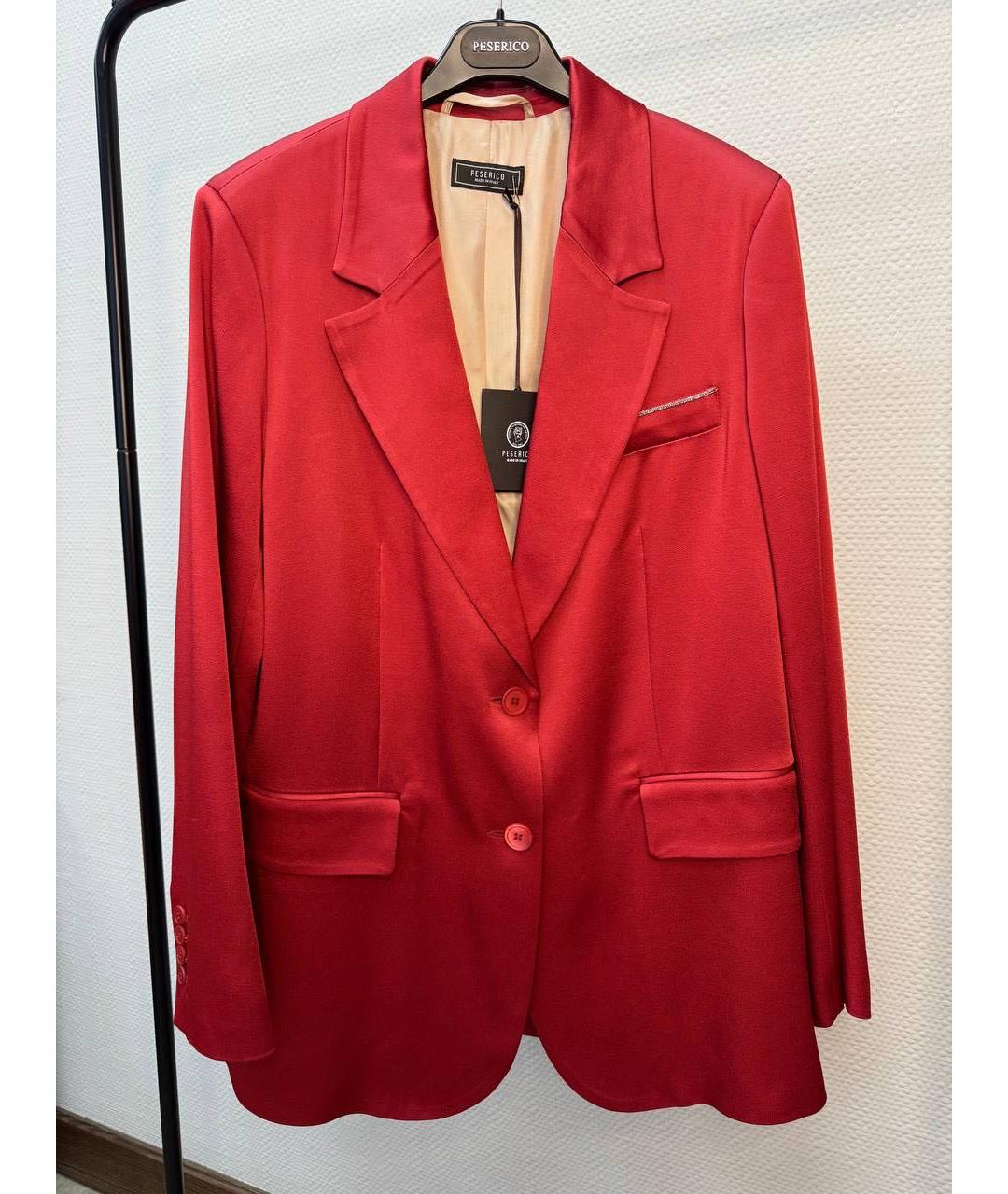 PESERICO Красный костюм с брюками, фото 2