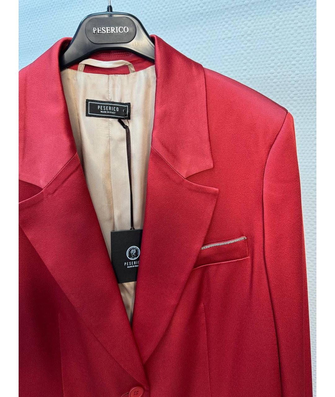 PESERICO Красный костюм с брюками, фото 4