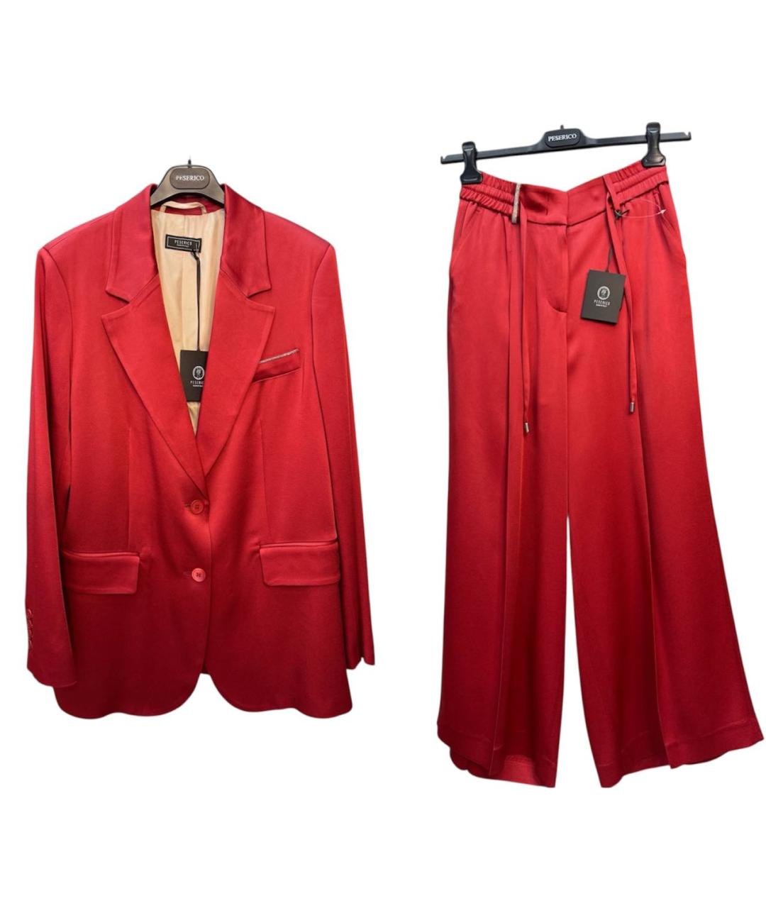 PESERICO Красный костюм с брюками, фото 9