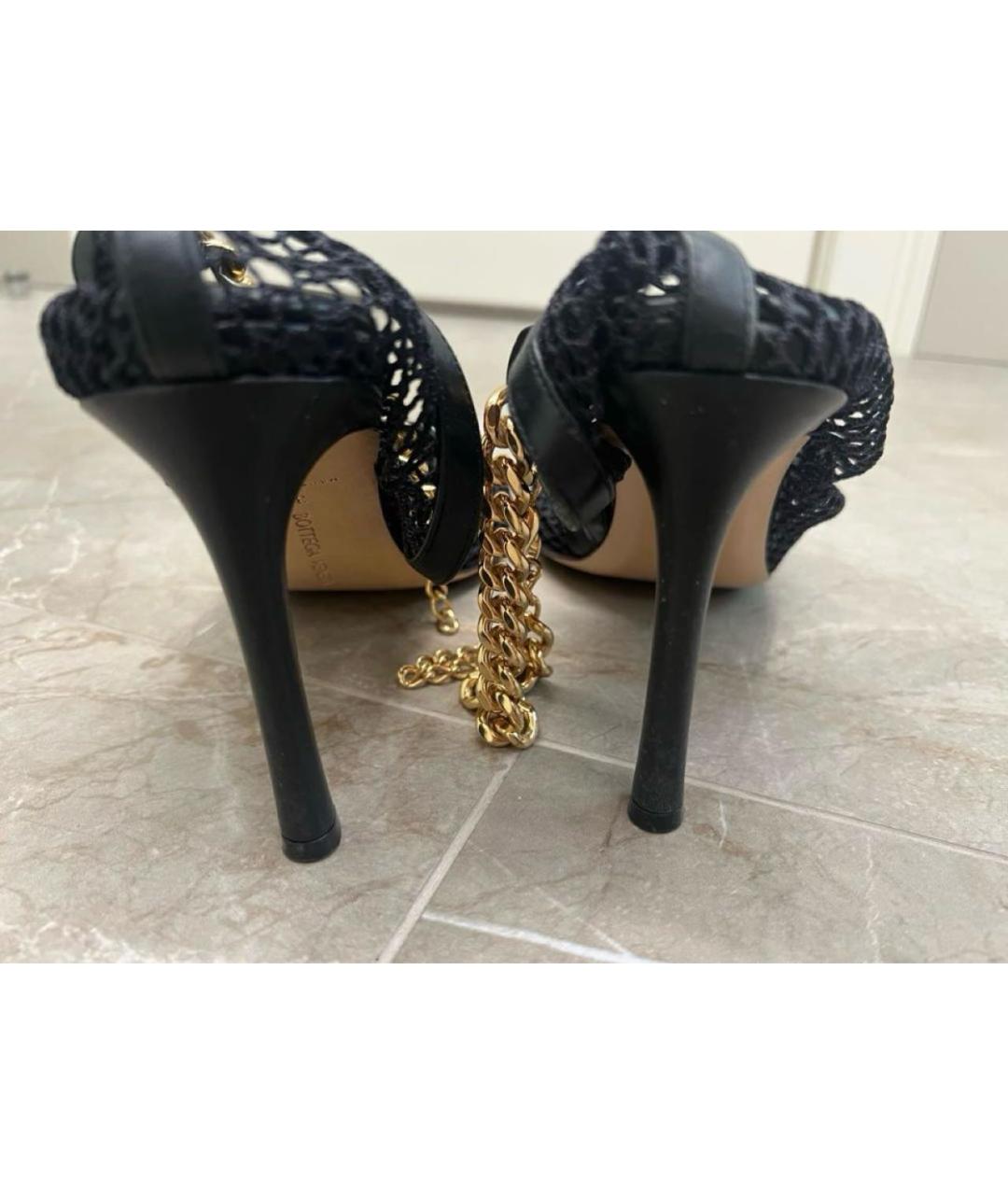 BOTTEGA VENETA Черные кожаные туфли, фото 5