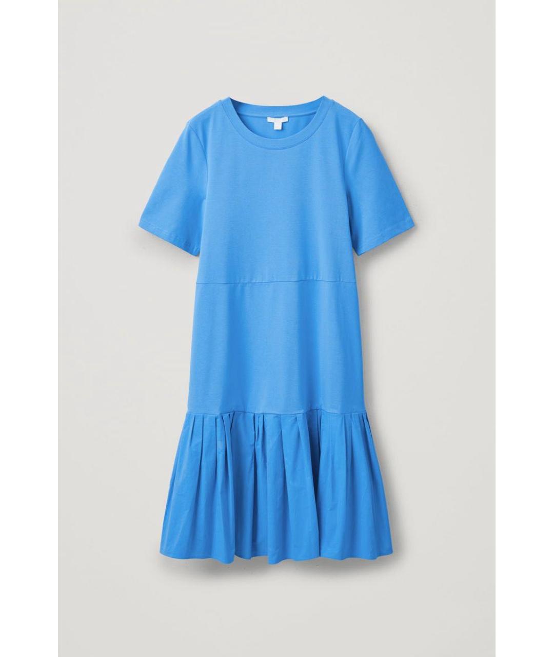 COS Голубое хлопковое платье, фото 9