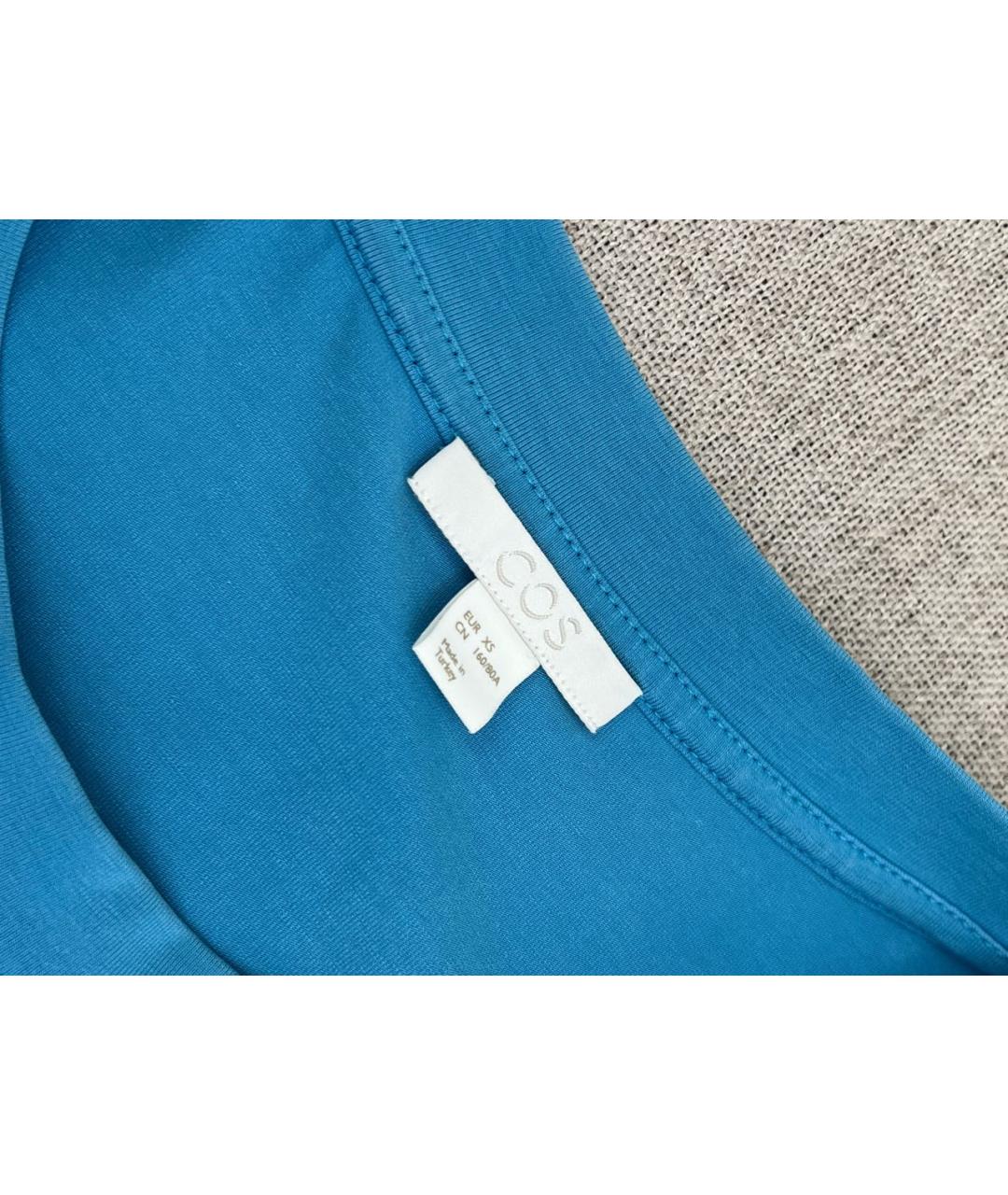 COS Голубое хлопковое платье, фото 3