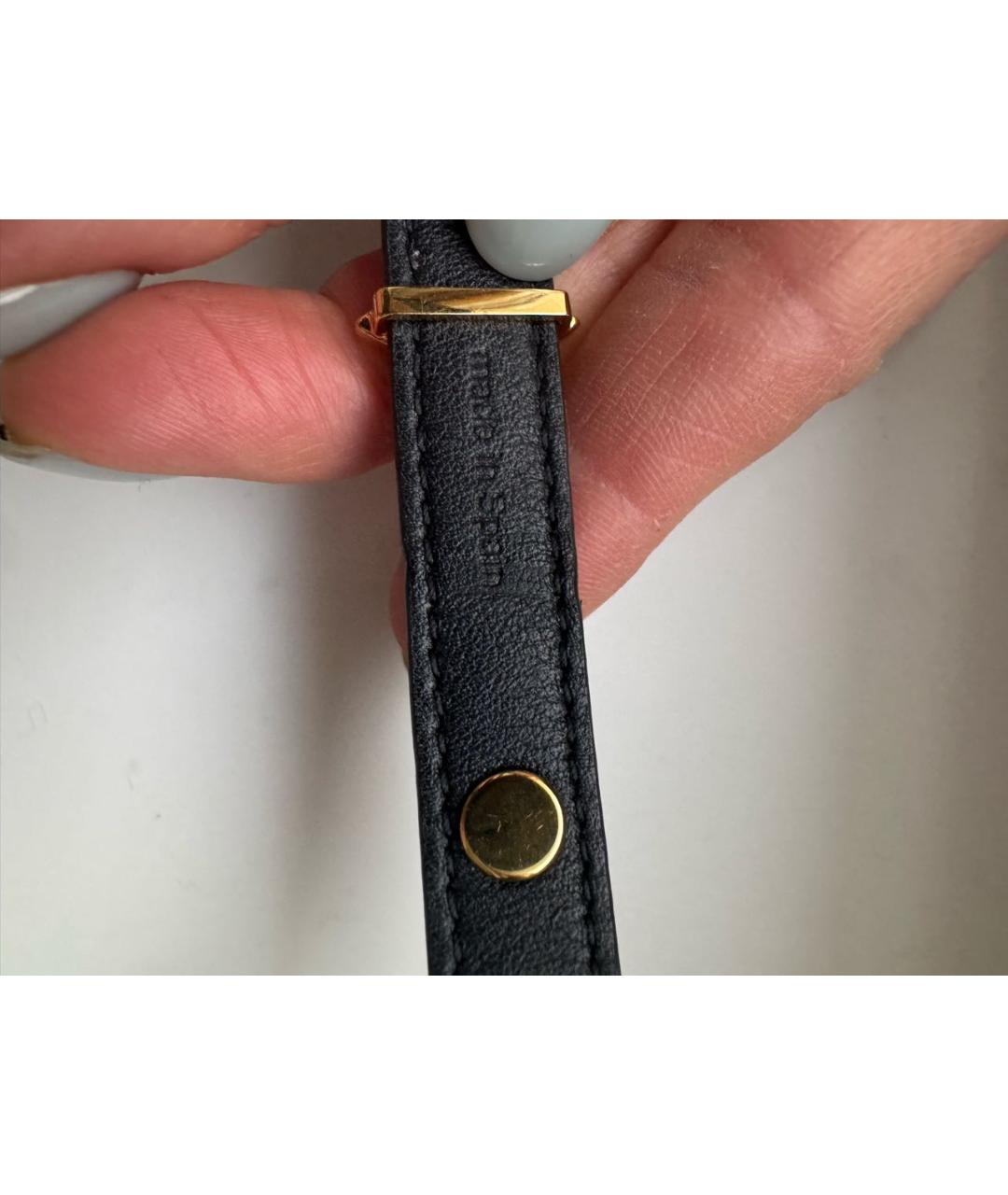 LOUIS VUITTON Коричневый кожаный браслет, фото 7