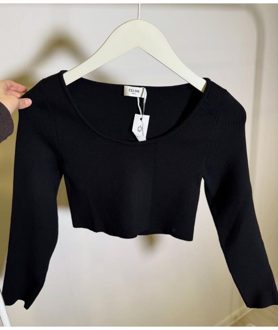 CELINE Черный джемпер / свитер, фото 2
