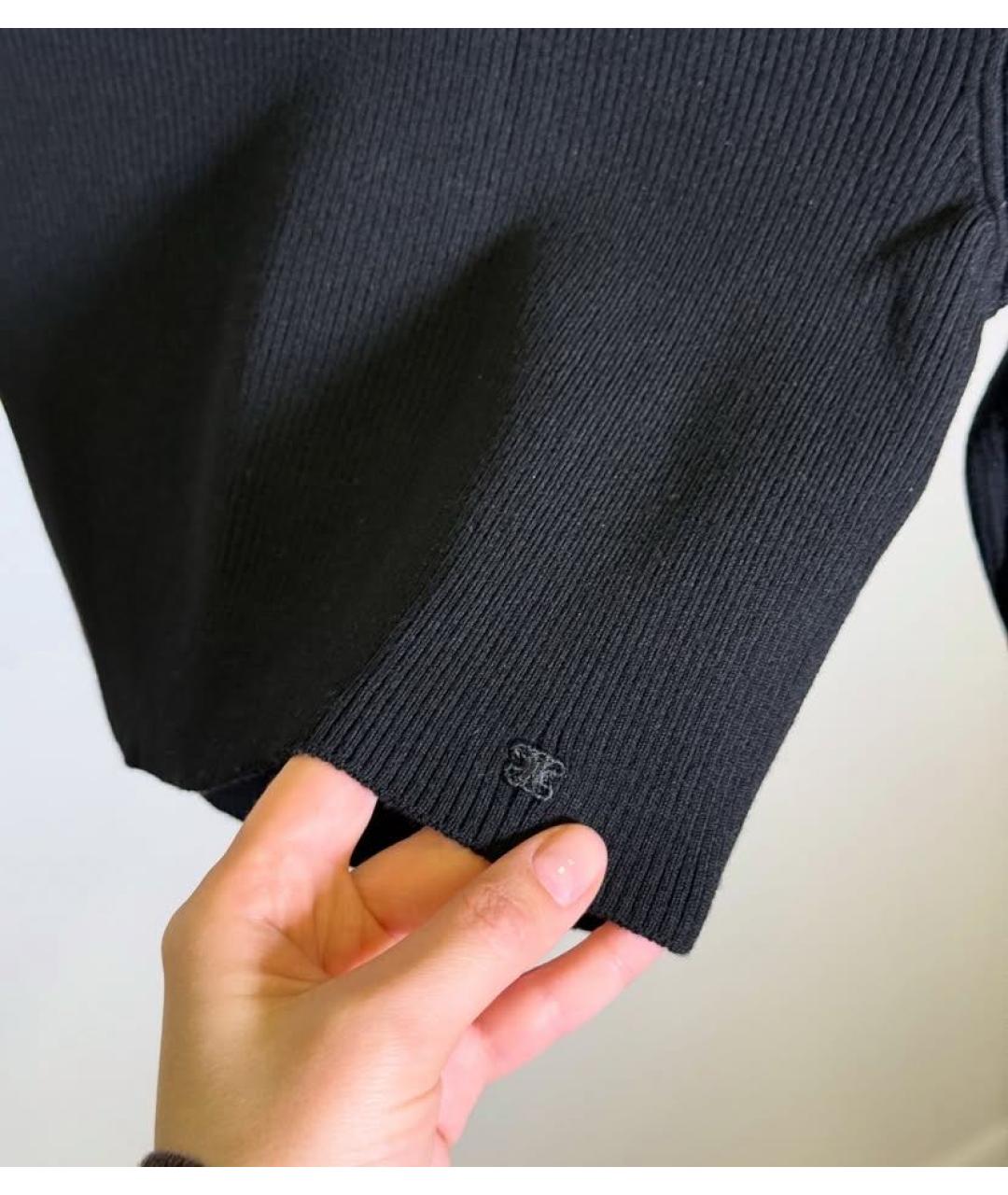 CELINE Черный джемпер / свитер, фото 3