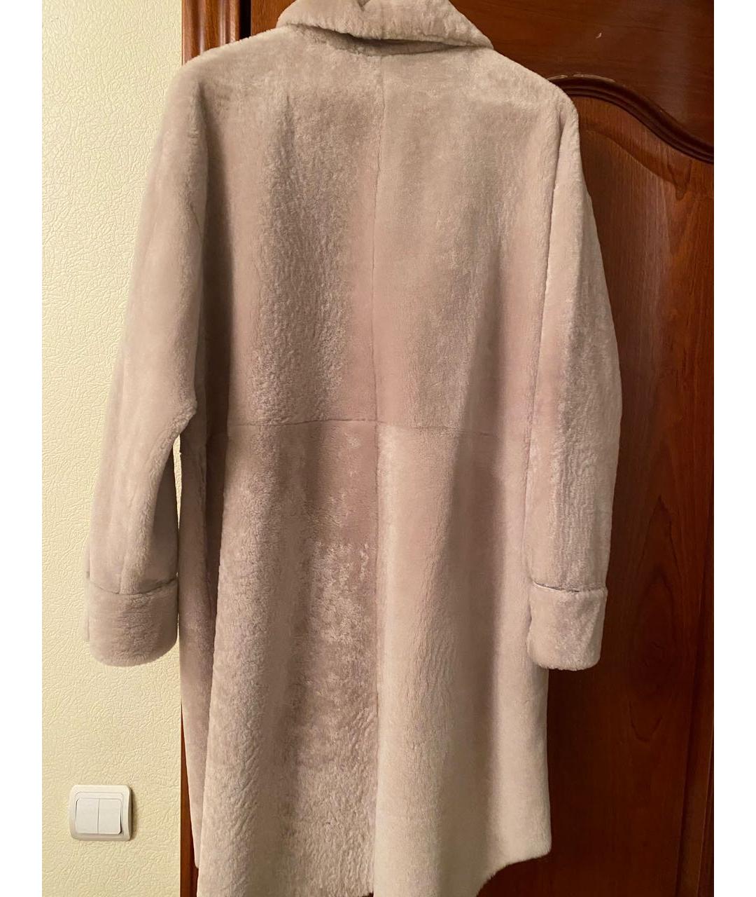 RINDI Бежевая меховая шуба, фото 2