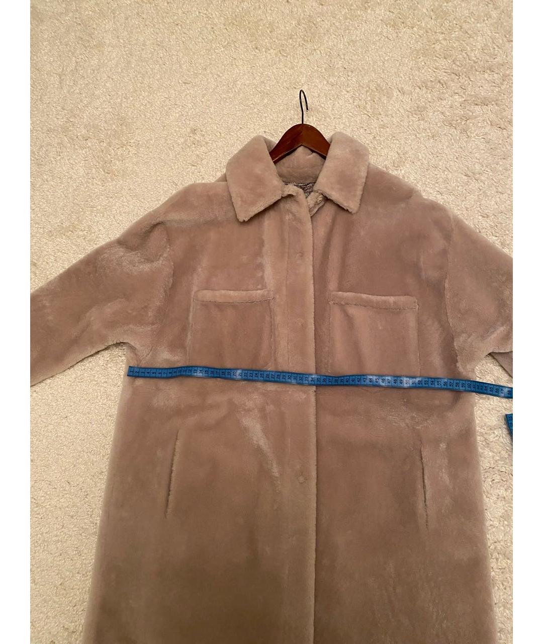 RINDI Бежевая меховая шуба, фото 5