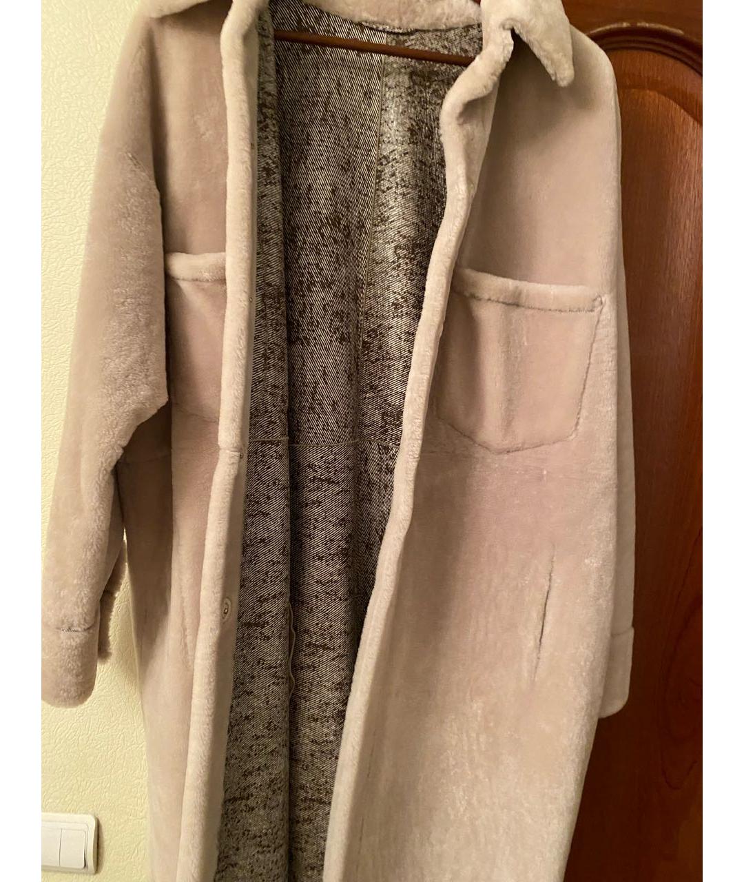 RINDI Бежевая меховая шуба, фото 4