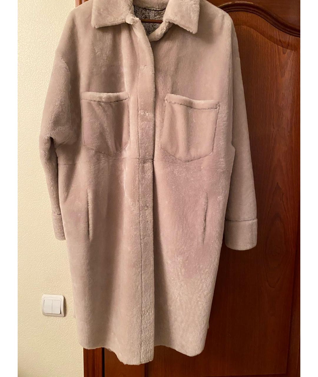 RINDI Бежевая меховая шуба, фото 7