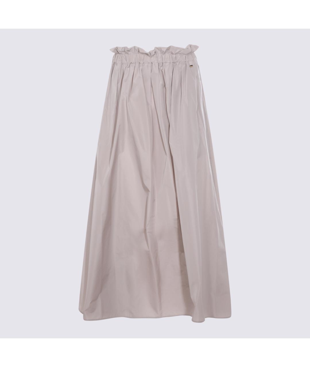 HERNO Бежевая полиэстеровая юбка миди, фото 2
