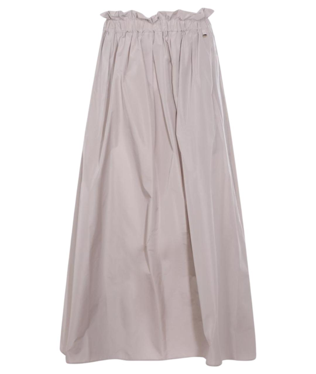 HERNO Бежевая полиэстеровая юбка миди, фото 1