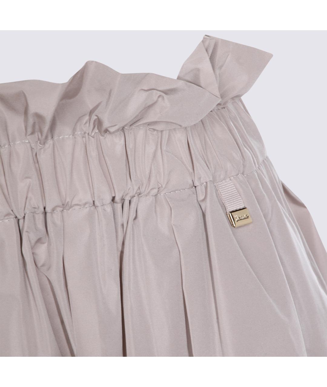 HERNO Бежевая полиэстеровая юбка миди, фото 4