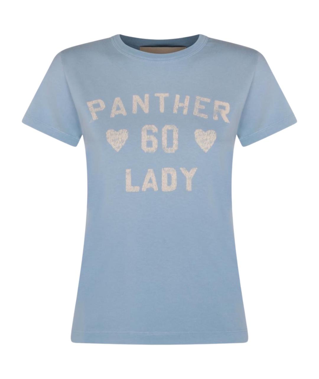 VALENTINO Голубая хлопковая футболка, фото 1